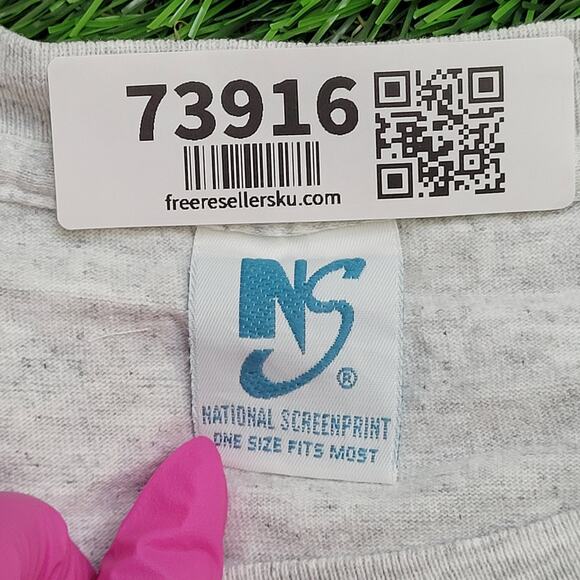 Vintage 90s Paris Crop-Top Shirt Womens 2XL 25x22 USA - Picture 8 of 12